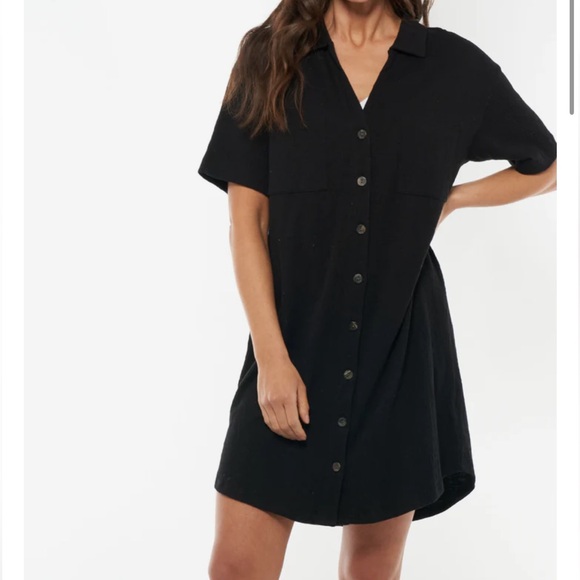 Black Rise and Lounge Nursing Dress - Picture 1 of 5